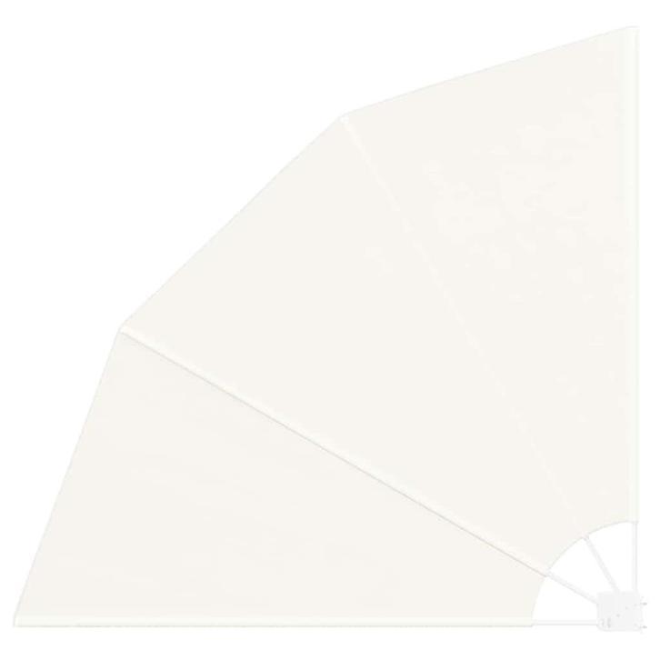 vidaXL Balkon Privacy Scherm Crème 160 x 160 cm Polyester, Tuin en Terras, Parasols, Nieuw, Verzenden