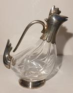 Edzard - Karaf - Glas, Verzilverd - Wijn decanteren in glas., Antiek en Kunst