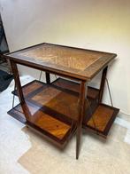 Kast - Art Deco Theekast met Geometrisch Design - Hout, Antiek en Kunst