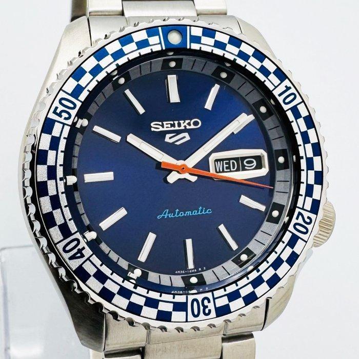 Seiko - Sport 5 Automatic Blue Rally Dial - Zonder, Handtassen en Accessoires, Horloges | Antiek