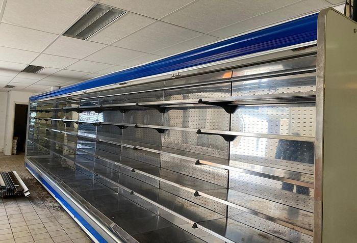 Wandkoeling met RVS binnenzijde en schappen 250cm, 375cm,, Elektronische apparatuur, Koelkasten en IJskasten