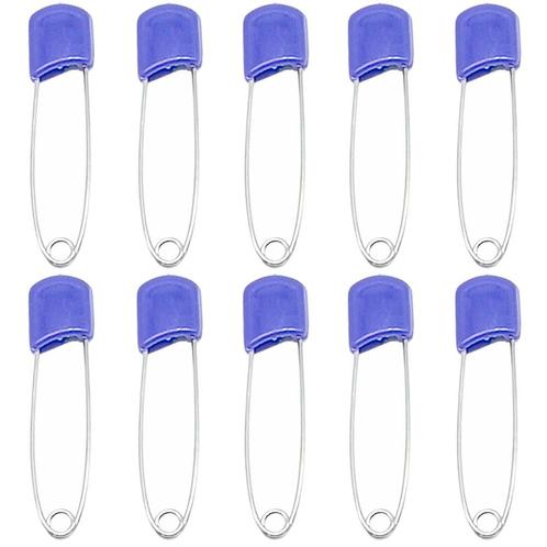 Fako Bijoux® - 10 Veiligheidsspelden Met Beschermkap -, Handtassen en Accessoires, Broches, Verzenden
