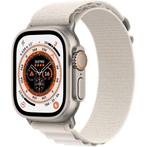 Apple Watch Ultra 49mm LTE Alpine Wit Titanium met GARANT..., Telecommunicatie, Ophalen of Verzenden, Gebruikt