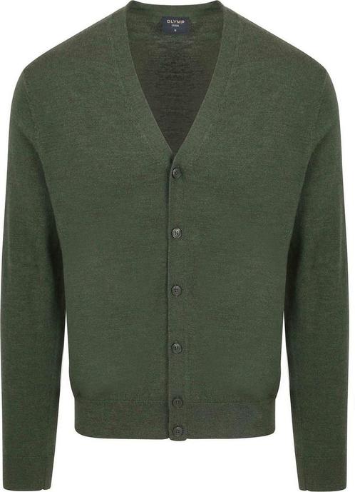 Olymp Vest Wol Donkergroen maat Maat 48/50 (M) Heren, Kleding | Heren, Truien en Vesten, Groen, Nieuw, Maat 48/50 (M), Verzenden