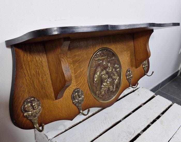 Kapstok - Hout, Messing, Antiek en Kunst, Curiosa en Brocante