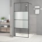 vidaXL Paroi de douche Noir 90x195 cm Verre ESG, Verzenden, Neuf