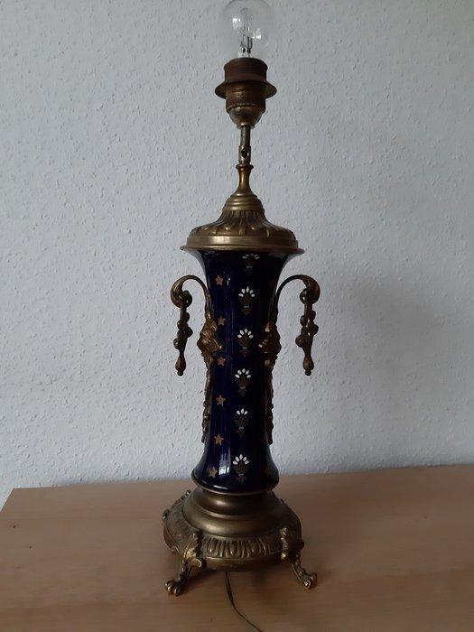 Lampe de table - Bronze patiné, Style Sèvres / Style Boch, Antiek en Kunst, Antiek | Overige Antiek