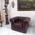 Chesterfield style - Fauteuil - club - Leder, Hout - NUOVA, Antiek en Kunst