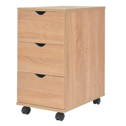 vidaXL Ladekast 33x45x60 cm eikenkleur, Huis en Inrichting, Kasten | Overige, Nieuw, Verzenden