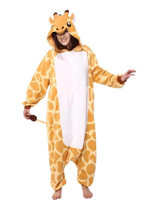 Onesie Giraf Pak XS-S Girafpak Kostuum Oranje Geel Giraffe 1, Kleding | Dames, Carnavalskleding en Feestkleding, Nieuw, Ophalen of Verzenden