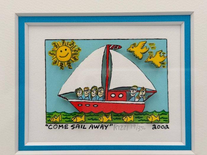 James Rizzi (1950-2011) - COME SAIL AWAY · 3D Silkscreen, Antiek en Kunst, Kunst | Designobjecten