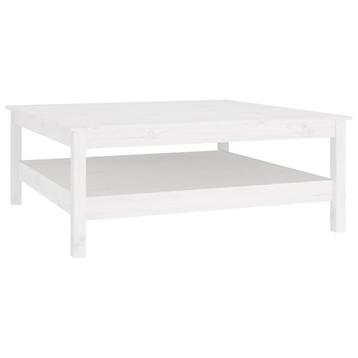 Salontafel Grenen 100x100 Wit | Retour Deal | 40% Korting, Verzenden