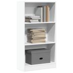 vidaXL Boekenkast 60x24x109 cm bewerkt hout wit, Huis en Inrichting, Kasten | Boekenkasten, Verzenden, Nieuw