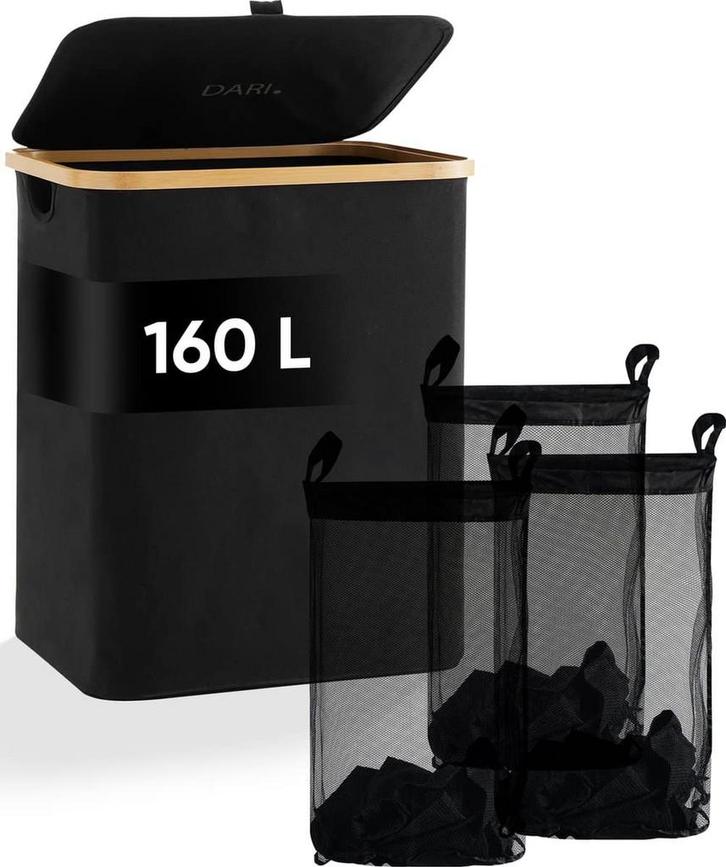 DARI. Wasmand 3 vakken Wassorteerder - 160L - met 3, Elektronische apparatuur, Wasmachines, Zo goed als nieuw, Verzenden
