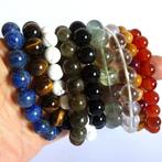 Belle collection de bracelets agate, oeil de tigre, lapis