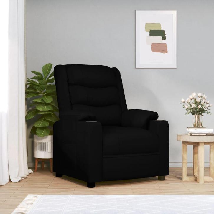 Fauteuil Kunstleer Zwart | OP = OP | 60% Voordeel!, Huis en Inrichting, Fauteuils, 75 tot 100 cm, 75 tot 100 cm, Nieuw, Verzenden