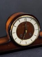 Bureauklok - JUNGHANS - Bauhaus Hout, Messing, Glas -