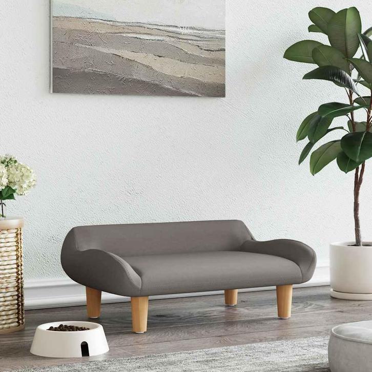 vidaXL Hondenmand 70x40x24 cm stof taupe, Dieren en Toebehoren, Honden-accessoires, Nieuw, Verzenden