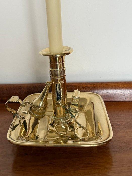 Chandelier (3) - Laiton, Antiquités & Art, Curiosités & Brocante