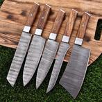 Keukenmes - Chefs knife - Been, hout en gevouwen stalen, Antiek en Kunst