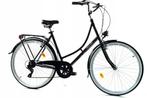 Zwarte Damesfiets 7 versnellingen - Tweede kansje! Topdeal, Overige merken, 53 tot 56 cm, Verzenden, Versnellingen