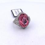 Bague Platine - 8.50ct. tw. Tourmaline - Diamant