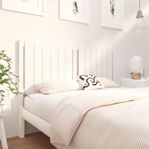 vidaXL Tête de lit Blanc 140,5x4x100 cm Bois massif de, Maison & Meubles, Chambre à coucher | Lits, Neuf, Envoi
