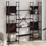 vidaXL Boekenkast 155,5x24x166,5 cm bewerkt hout bruin, Huis en Inrichting, Verzenden, Nieuw