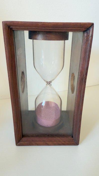 Zandloper - Walnoot - 1940-1950 - Houten zeecontainer, Antiek en Kunst, Curiosa en Brocante