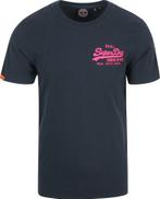 Superdry Tee Relaxed Navy maat Maat 52/54 (L) Heren, Kleding | Heren, Polo's, Maat 52/54 (L), Nieuw, Superdry, Verzenden