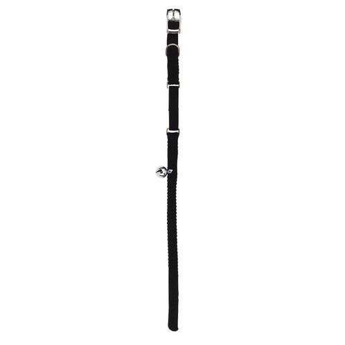 Kattenhalsband zwart 10mm x 30cm met elastiek - kerbl, Dieren en Toebehoren, Katten-accessoires, Nieuw