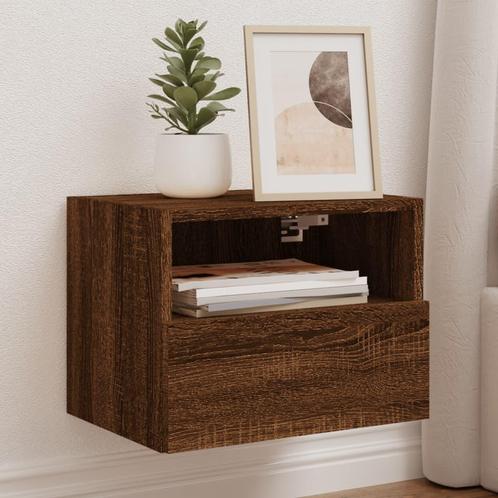 vidaXL Tv-wandmeubel 40x30x30 cm bewerkt hout bruin, Huis en Inrichting, Kasten |Televisiemeubels, Nieuw, Verzenden