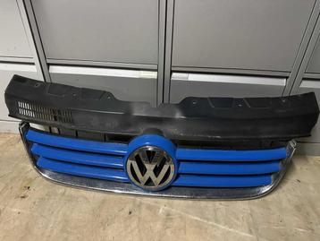 Grill blauw zilver met zilveren embleem Volkswagen Transp..., Ophalen of Verzenden