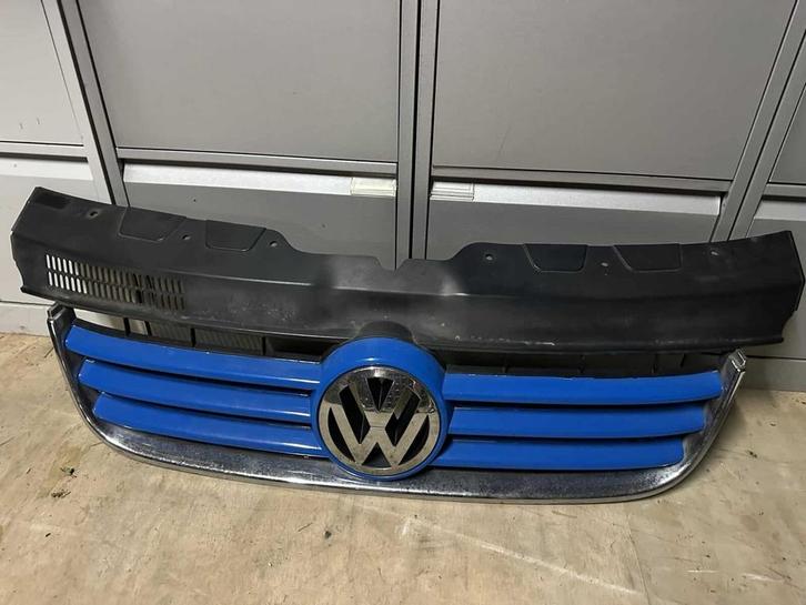 Grill blauw zilver met zilveren embleem Volkswagen Transp..., Auto-onderdelen, Carrosserie, Gebruikt, Volkswagen, Ophalen of Verzenden