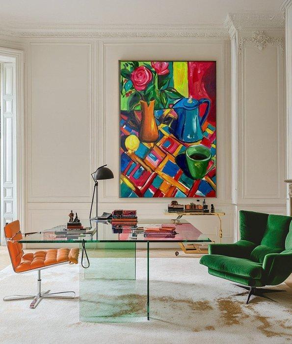 E. Garcia (XX) - Un hermoso bodegon, Antiek en Kunst, Kunst | Schilderijen | Modern