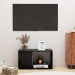 vidaXL Tv-meubel 60x24x32 cm bewerkt hout zwart, Huis en Inrichting, Kasten | Boekenkasten, Verzenden, Nieuw