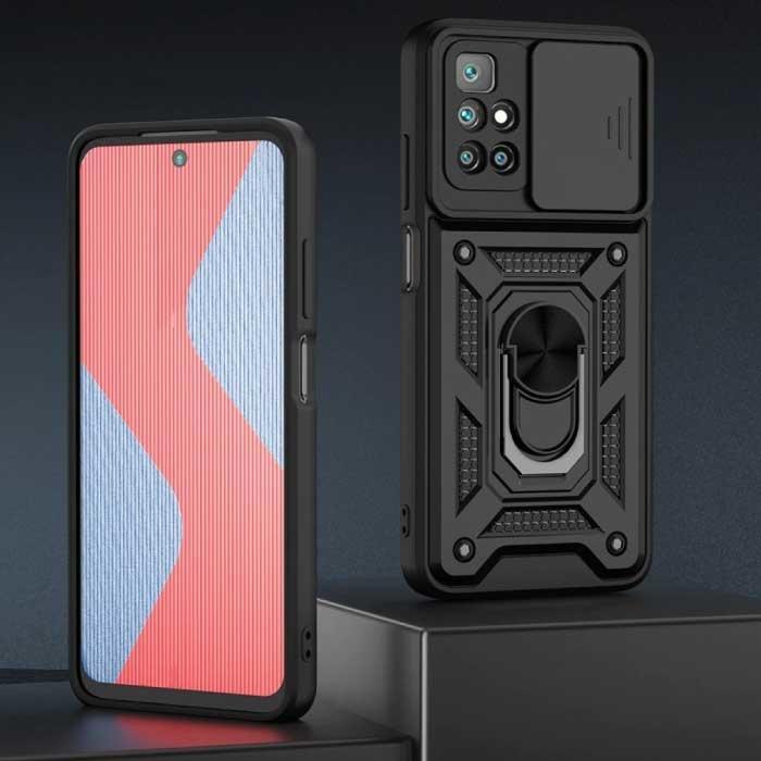 Xiaomi Redmi Note 11 Pro - Armor Hoesje met Kickstand en, Télécoms, Téléphonie mobile | Housses, Coques & Façades | Marques Autre