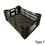 Kunststof krat 600x400x240mm zwart geperforeerd gebruikt, Zakelijke goederen, Ophalen of Verzenden