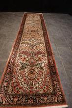 Qom Iran-zijde - Tapijt - 409 cm - 95 cm - Zijden tapijt