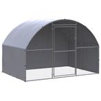vidaXL Kippenren 3x2x2 m gegalvaniseerd staal, Verzenden, Nieuw