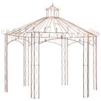 vidaXL Pavillon de jardin Marron antique 4 m Fer, Jardin & Terrasse, Verzenden, Neuf