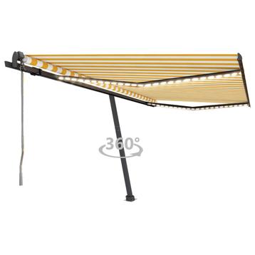 vidaXL Luifel automatisch met LED en windsensor 450x350 cm, Verzenden