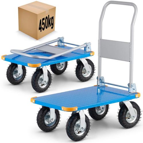 Transportwagen - plateauwagen - inklapbaar - tot 450 kg, Doe-het-zelf en Bouw, Transportwagens, Nieuw, Ophalen of Verzenden