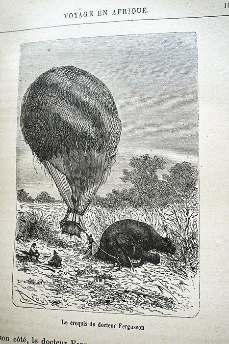 Jules Verne / Riou et De Montaut - Cinq semaines en ballon., Antiek en Kunst, Antiek | Boeken en Manuscripten