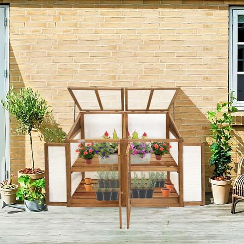 Kweekkas | Broeikas | Tuinkas | 120x49x97,5 cm | Vurenhout, Jardin & Terrasse, Serres, Envoi