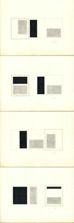 Bruce Boice (1941) - Composition (4x), Antiquités & Art, Art | Peinture | Moderne