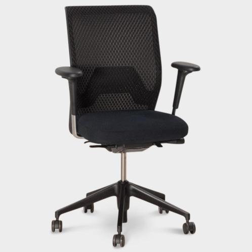 Vitra ID bureaustoel, zwart / mesh, 2D armleggers, Huis en Inrichting, Bureaus, Gebruikt, Ophalen of Verzenden