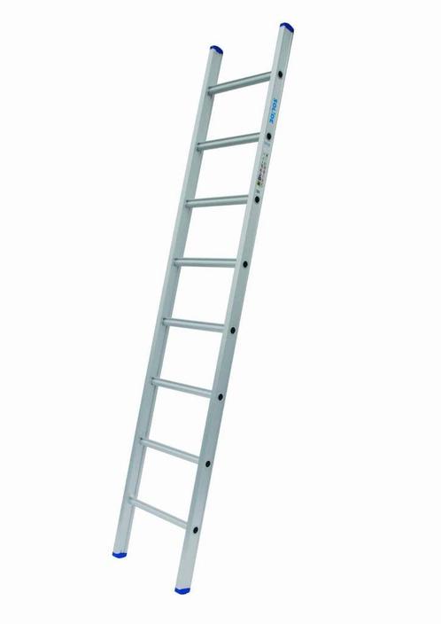Solide 1-delige ladder 8 sporten met rechte voet, Doe-het-zelf en Bouw, Ladders en Trappen, Ladder, Nieuw, 2 tot 4 meter, Ophalen of Verzenden
