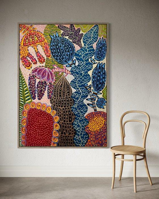 Maraé - Croissance Libre XXL, Antiek en Kunst, Kunst | Schilderijen | Modern