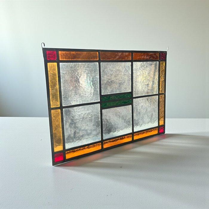 Art Deco Glas-in-loodraam - Amsterdamse School - 1930-1940 -, Antiek en Kunst, Kunst | Designobjecten